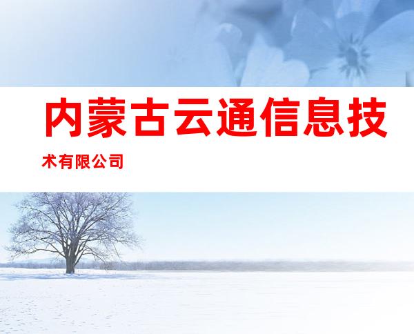 内蒙古云通信息技术有限公司
